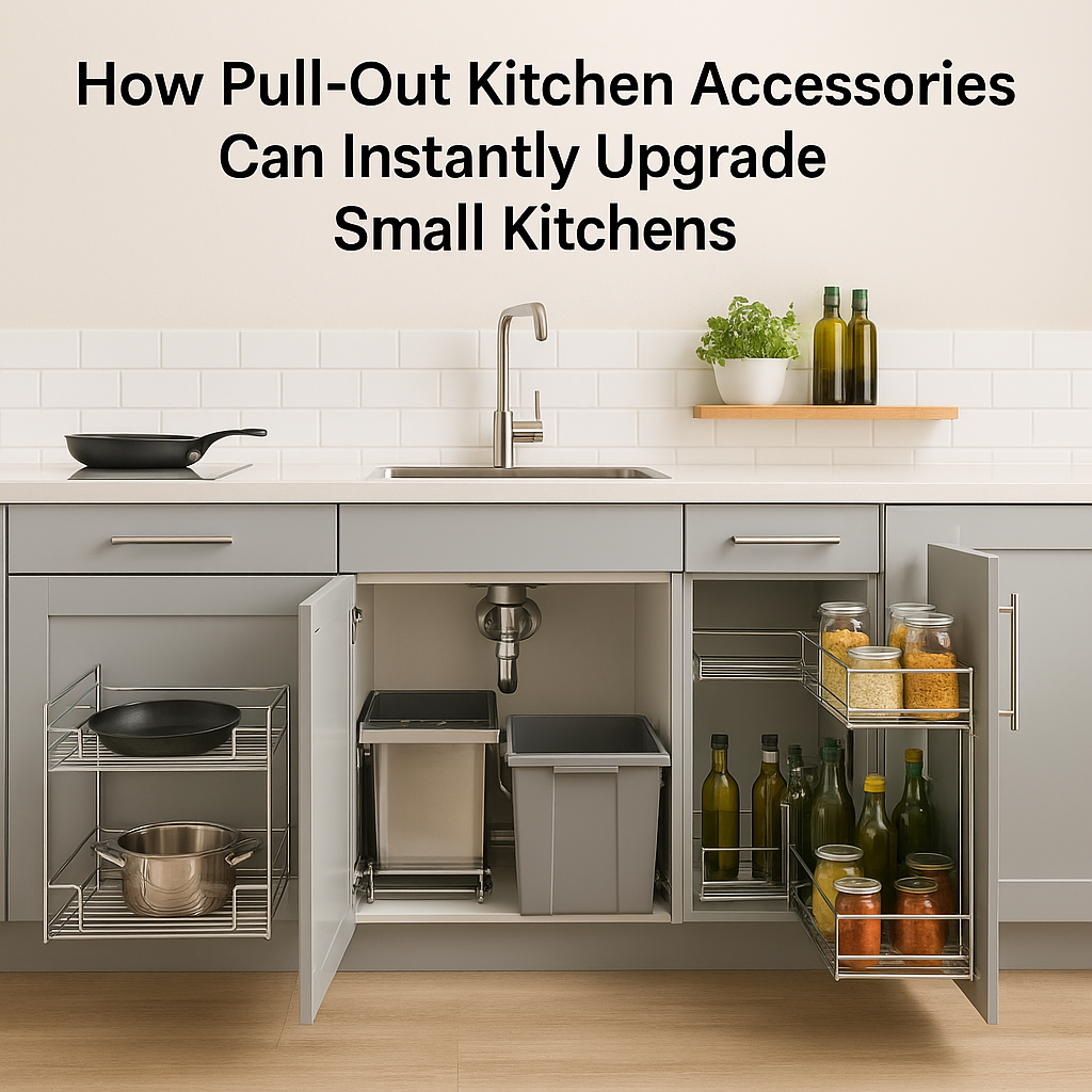 How Pull-Out Kitchen Accessories Can Instantly Upgrade Small Kitchens