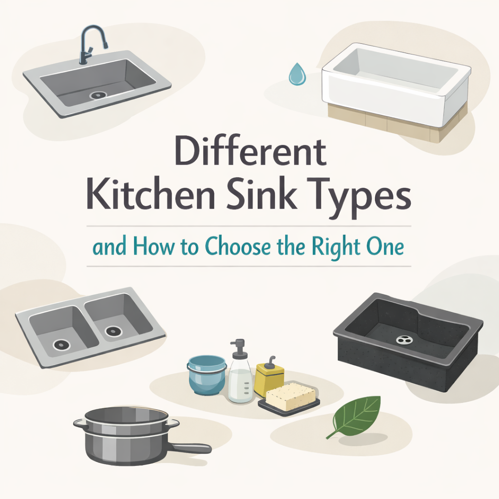 Different Kitchen Sink Types and How to Choose the Right One