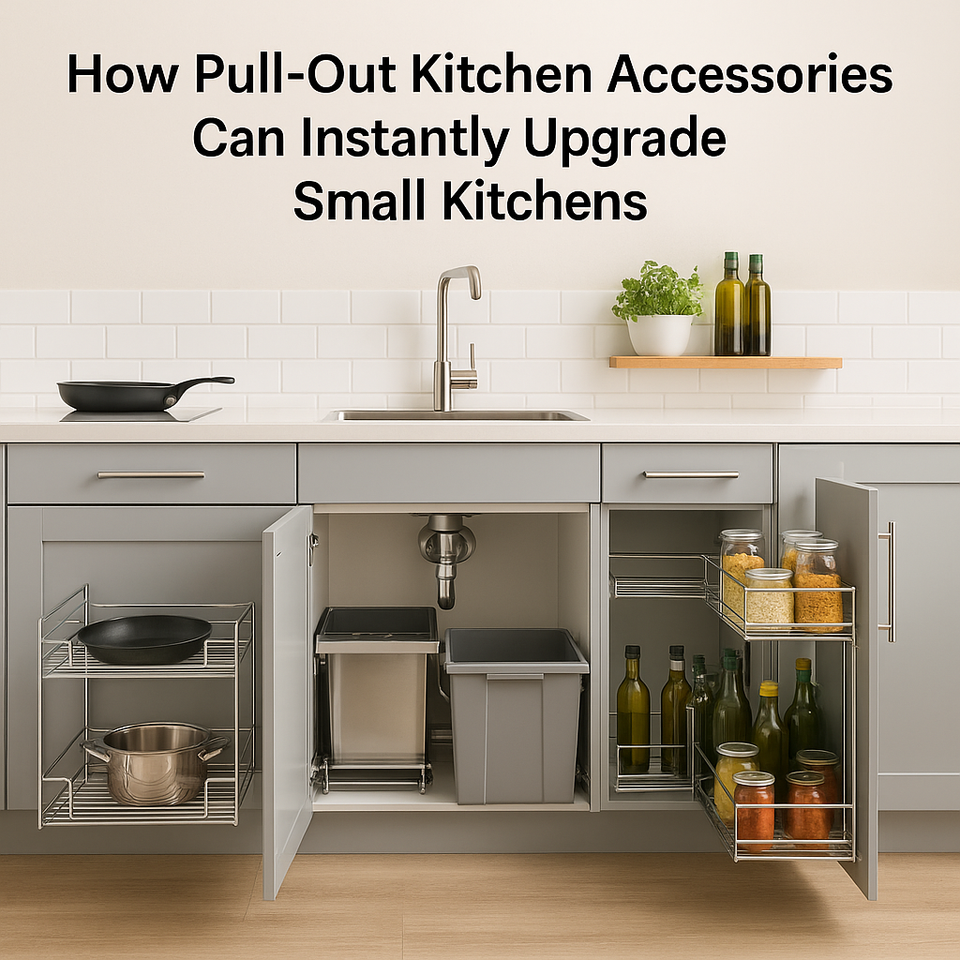 How Pull-Out Kitchen Accessories Can Instantly Upgrade Small Kitchens