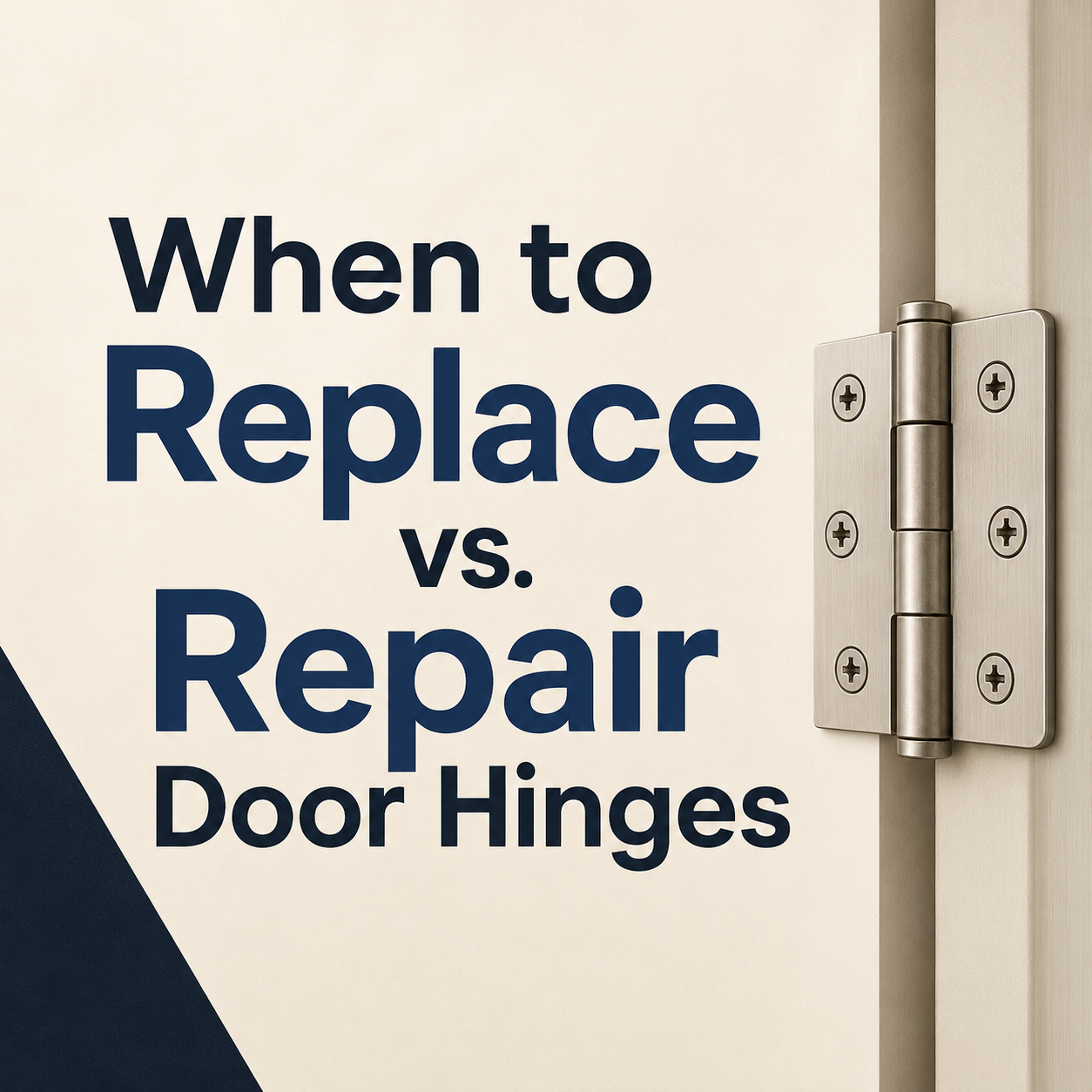 When to Replace vs. Repair Door Hinges