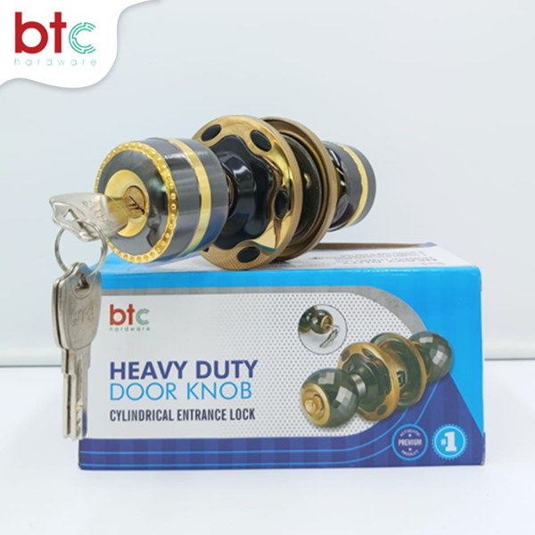 5892 XL BN/PB Heavy Round Lock