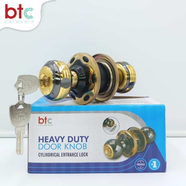 5893  XL BN/GP Heavy Round Lock