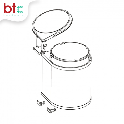 8L Waste Bin - Dustbin - BTC Hardware