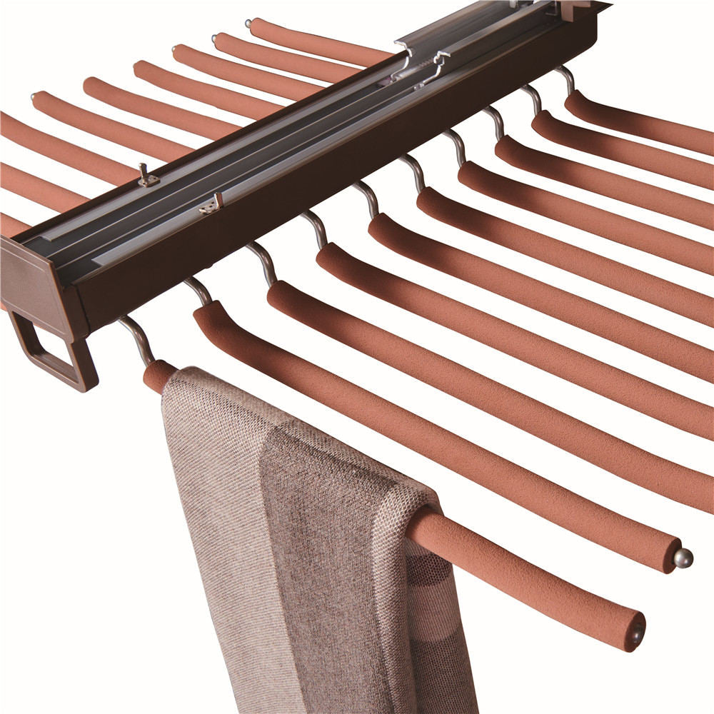 Top mounted Double line trouser rack K005A