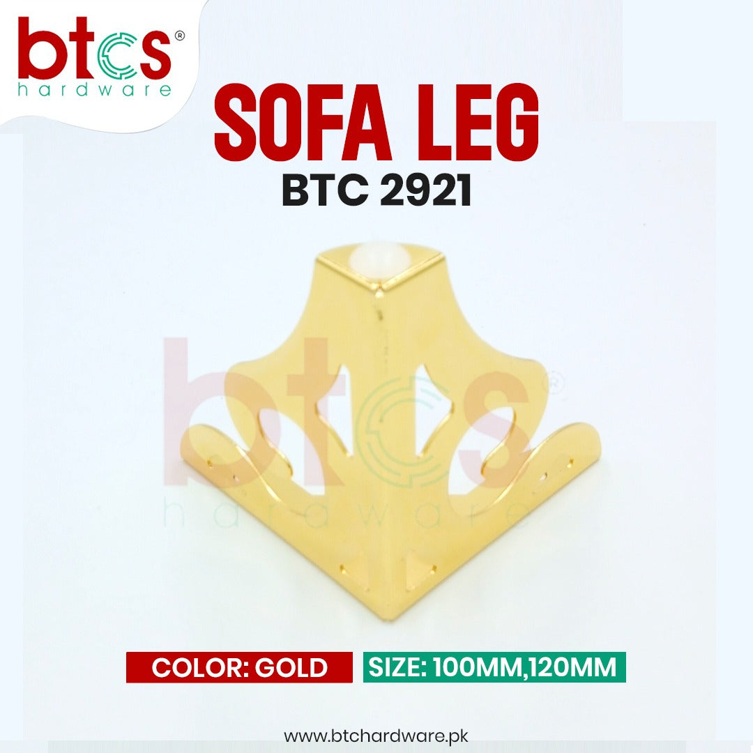 2921 Gold Sofa Leg