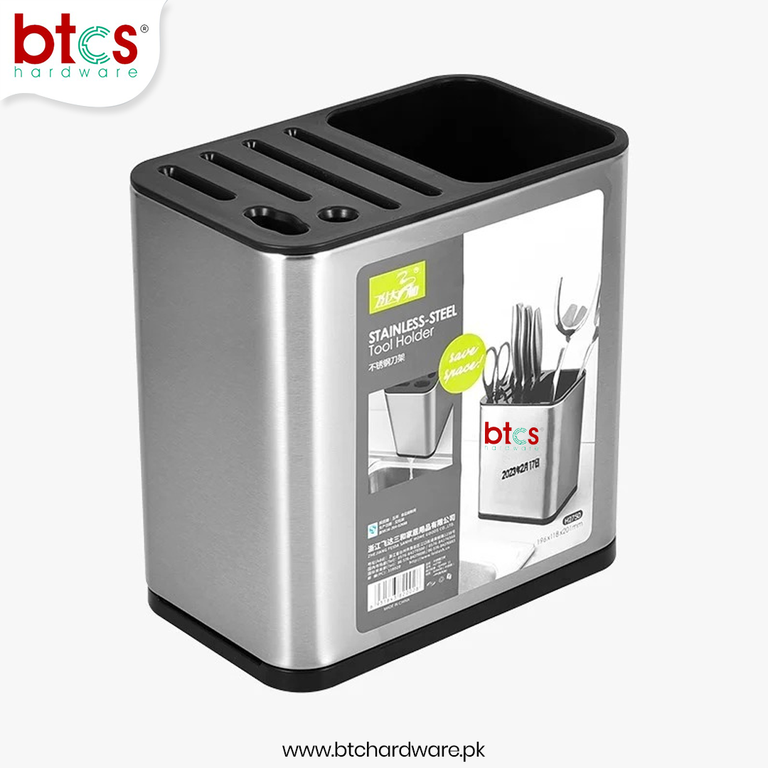 Stainless steel cutlery holder