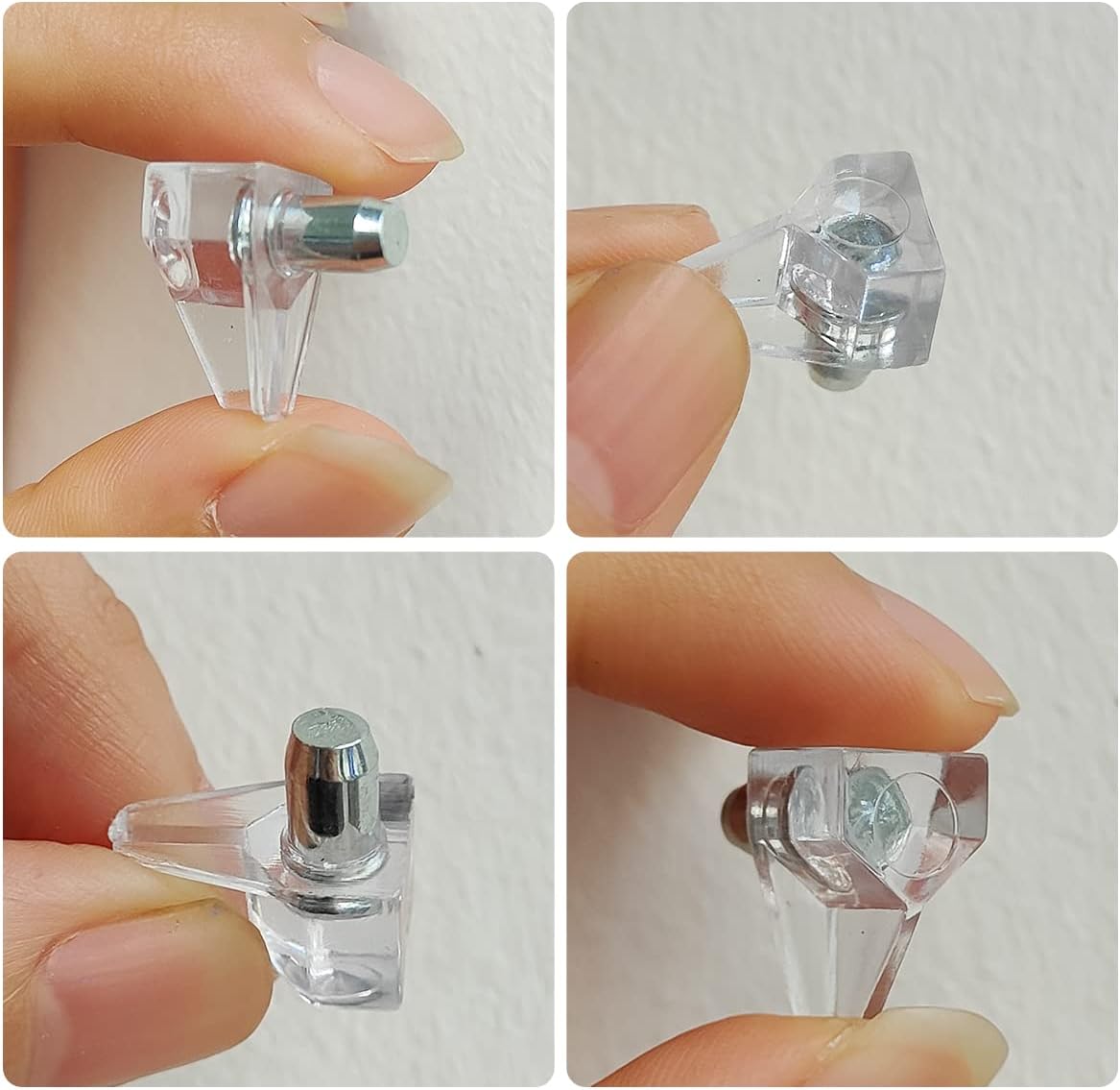 Clear Crystal Plastic Cabinet Shelf Pin