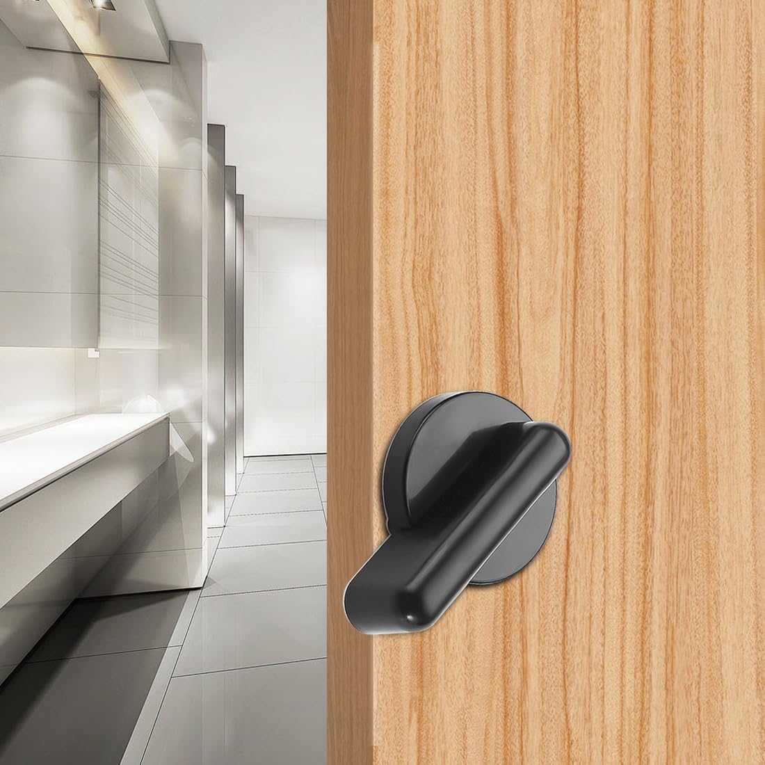 Bathroom latch indicator