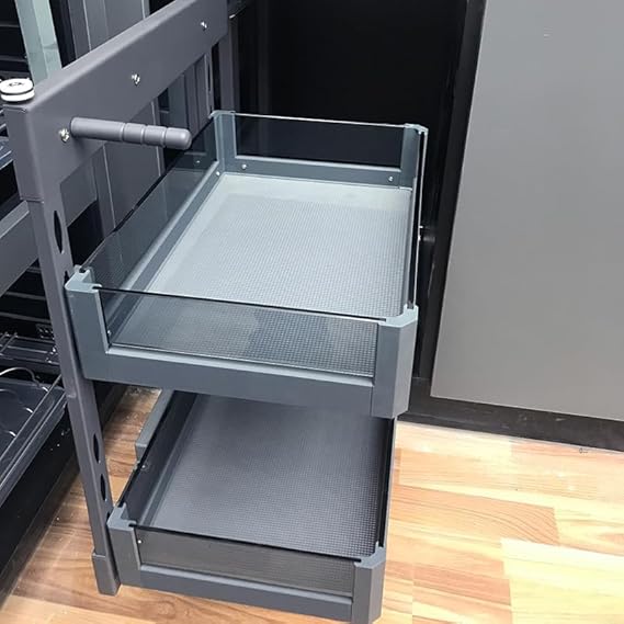 Stainless Steel + Glass Magic Corner  (800mm)