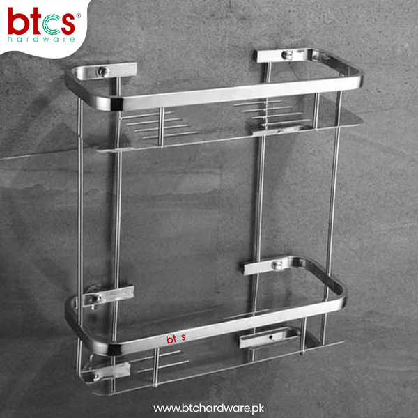 Double Straight Shelf Aluminum