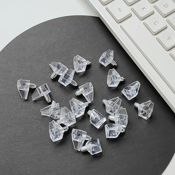 Clear Crystal Plastic Cabinet Shelf Pin
