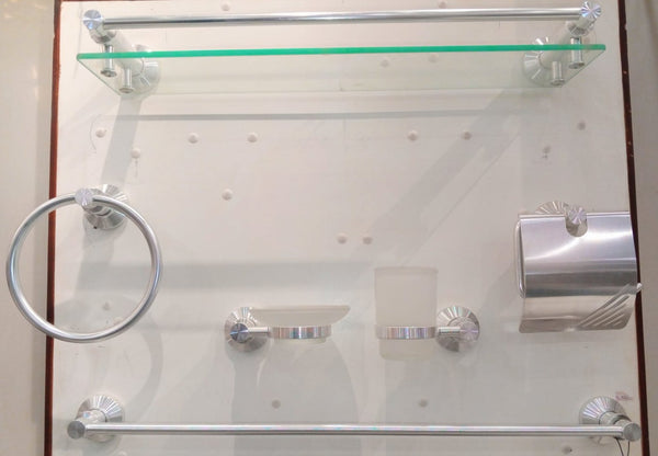 Aluminum 4pcs Bathroom set