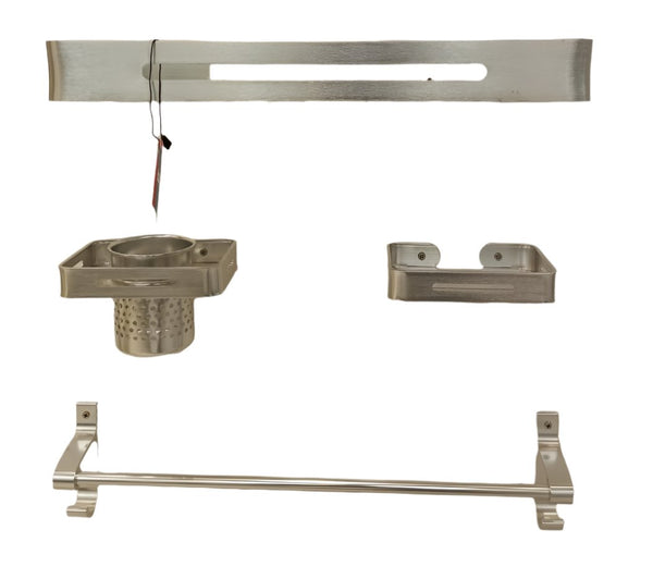 Aluminum 4pcs Bathroom set