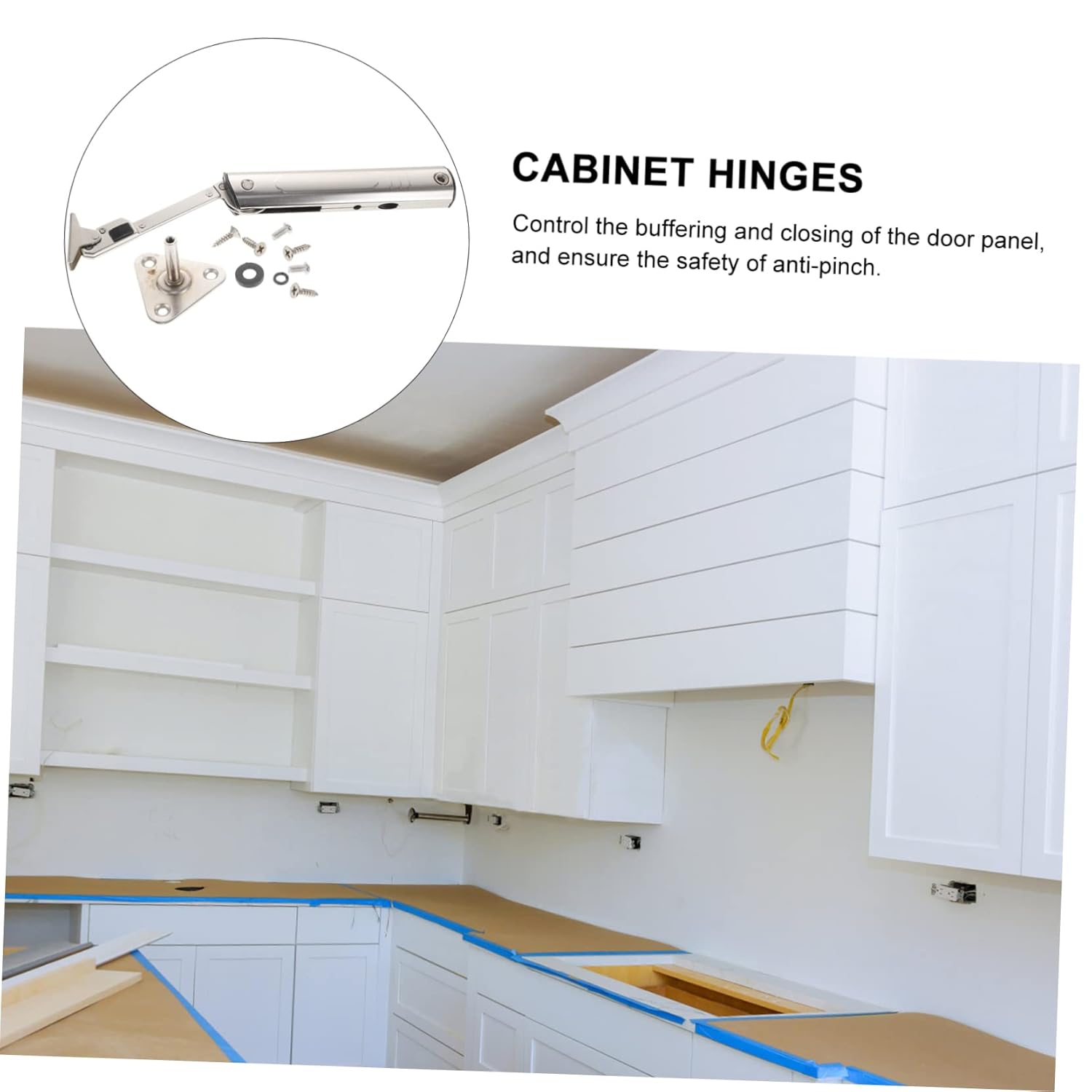 Cabinet hinges with screws