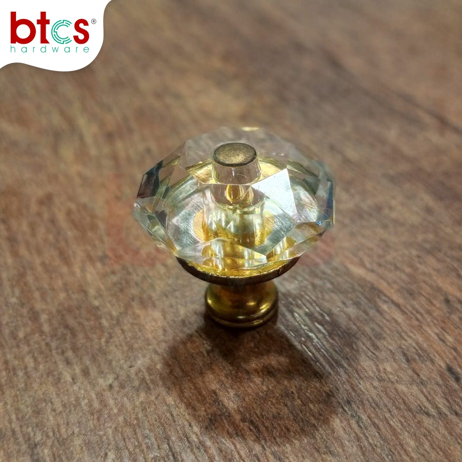 Crystal Flower Cabinet Knob