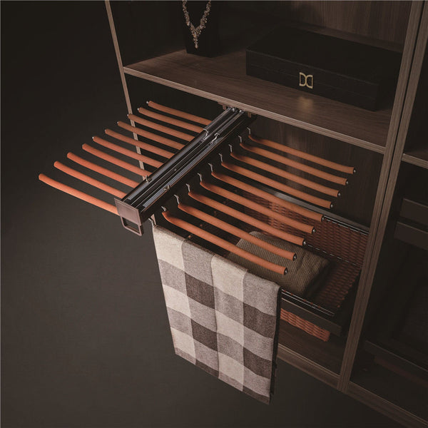 Top mounted Double line trouser rack K005A