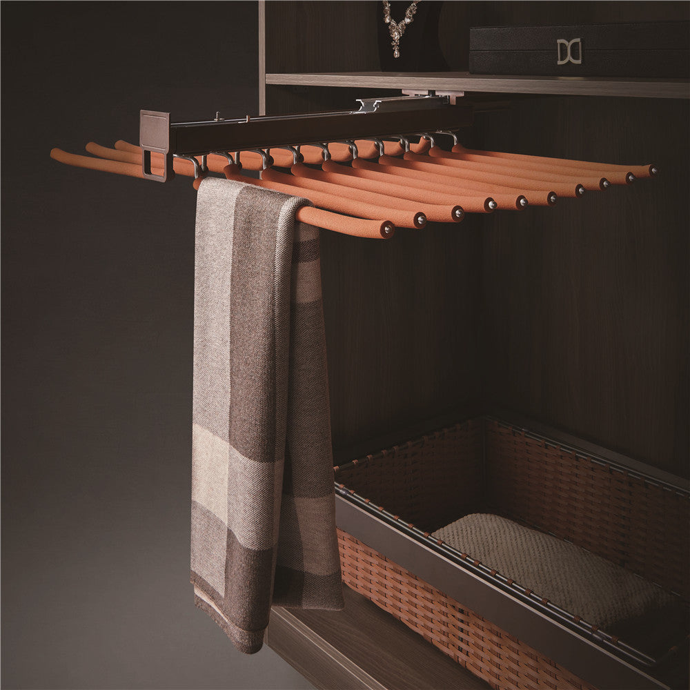 Top mounted Double line trouser rack K005A