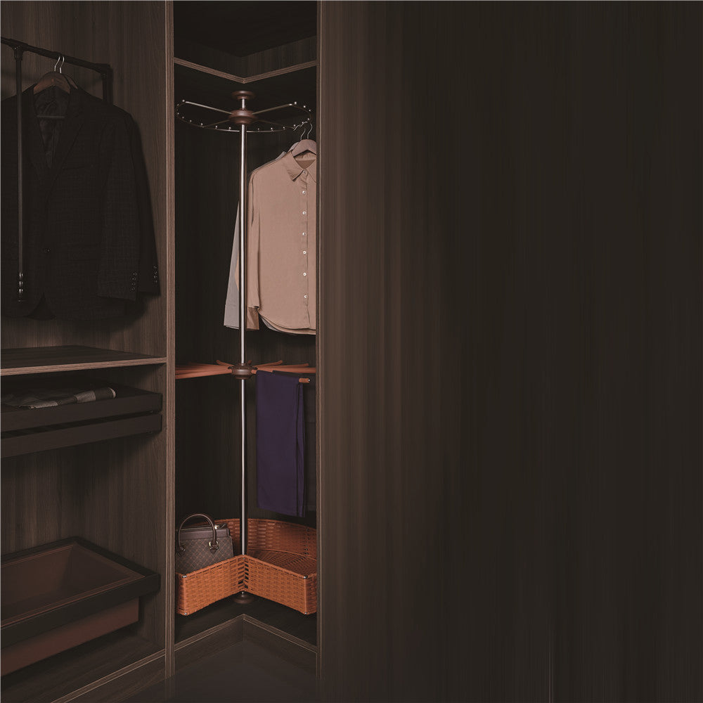 3-Layers rotating clothes hanger corner