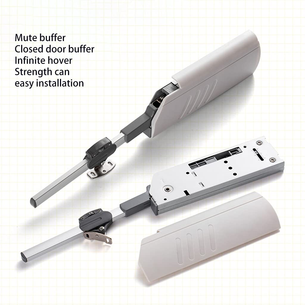 Door buffer system with components on a white background