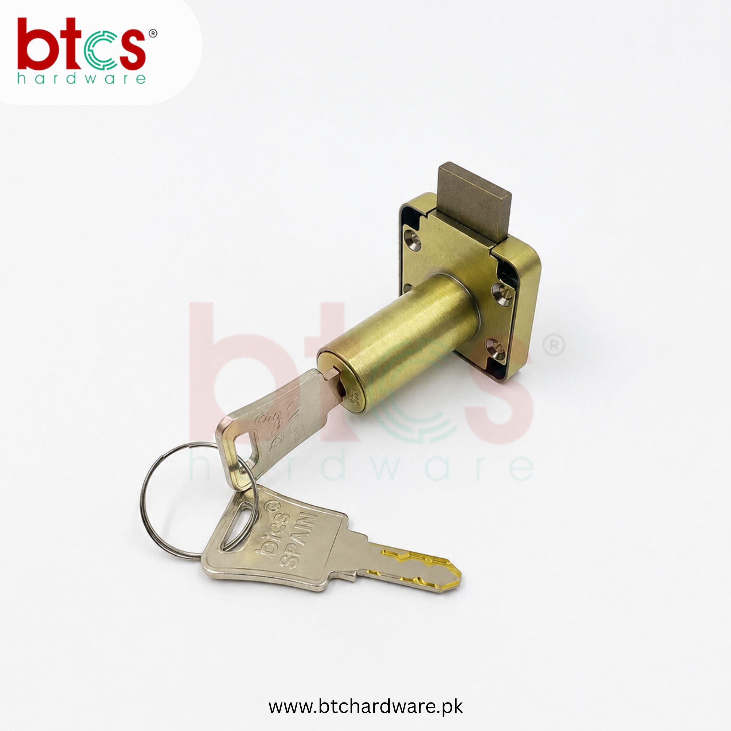brass drawer lock