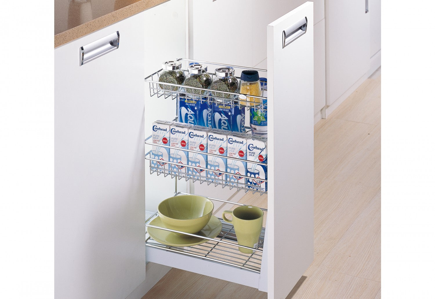 Pull out basket PTJ004D | kitchen drawer basket - BTC Hardware