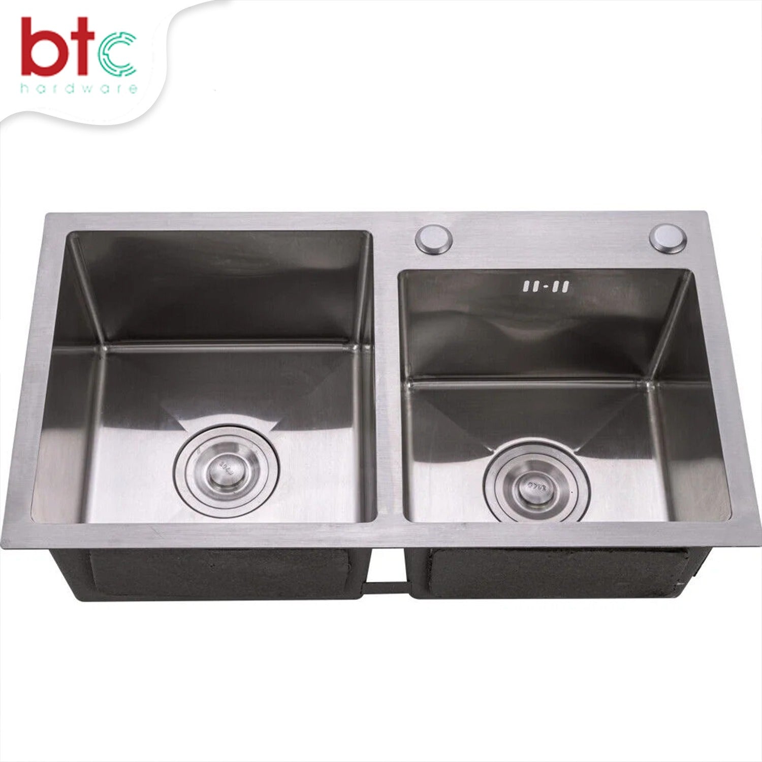 AQT Double Bowl Stainless Steel Kitchen Sink