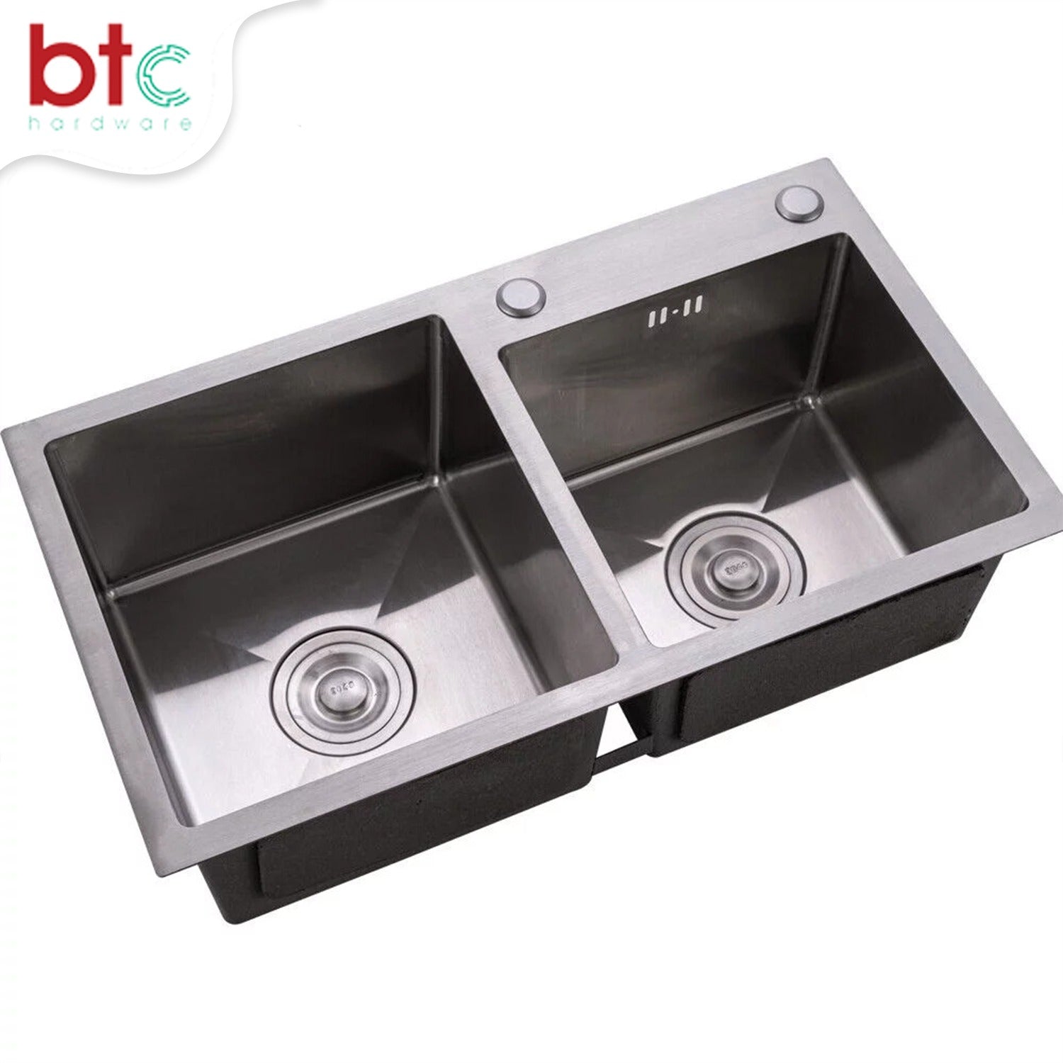 AQT Double Bowl Stainless Steel Kitchen Sink