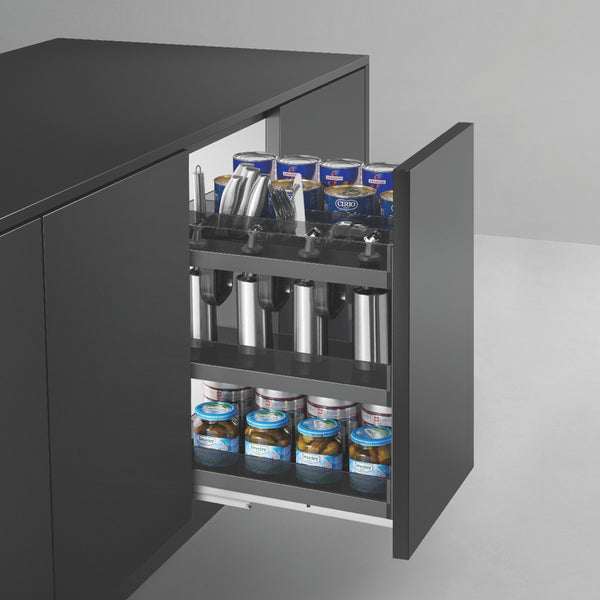 3 Step Glass Bottle Rack