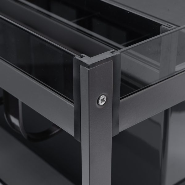 3 Step Glass Bottle Rack