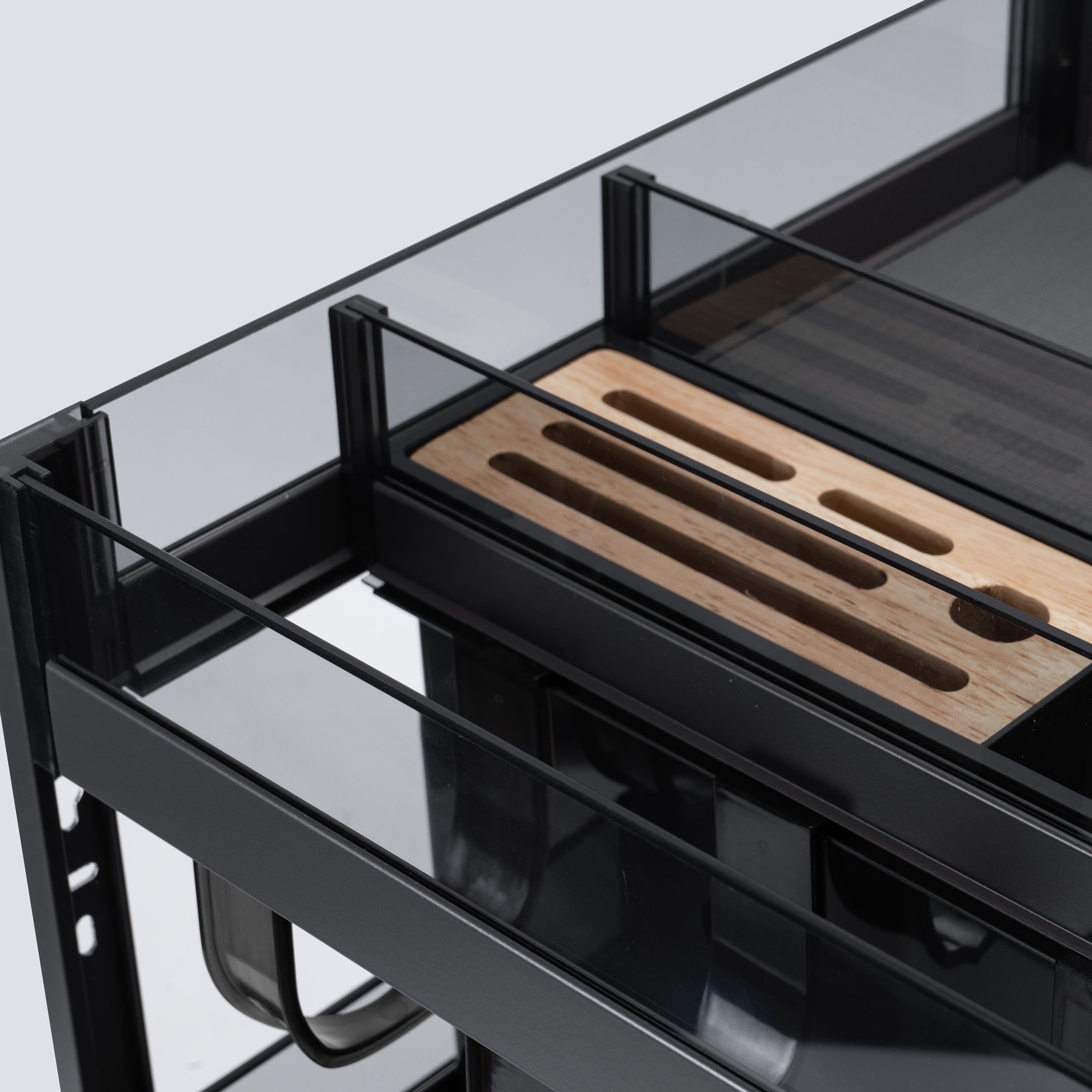 3 Step Glass Bottle Rack