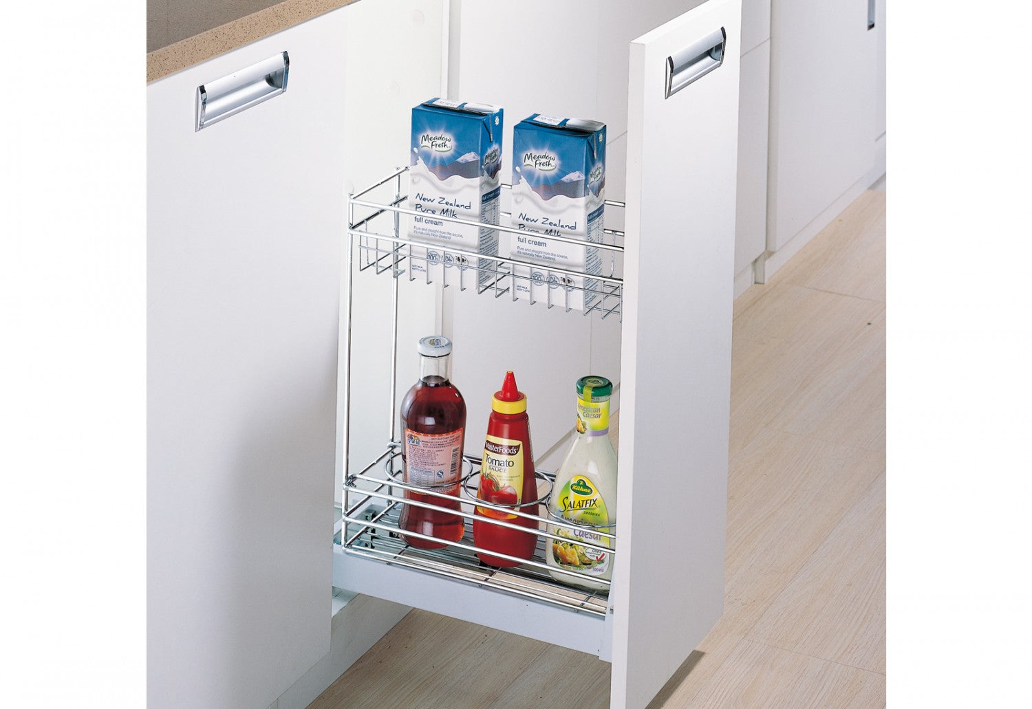 Spice rack drawer basket for kitchen cabinet PTJ023B - BTC Hardware