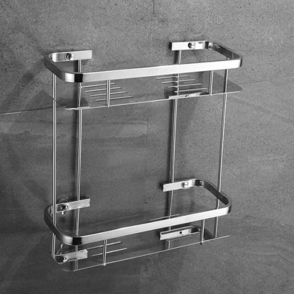 Double Straight Shelf Aluminum