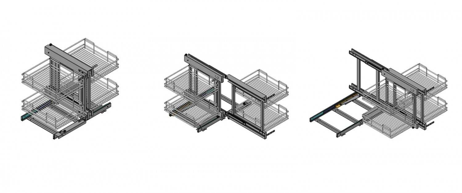 kitchen Corner Basket PTJ017EL/ER - BTC Hardware