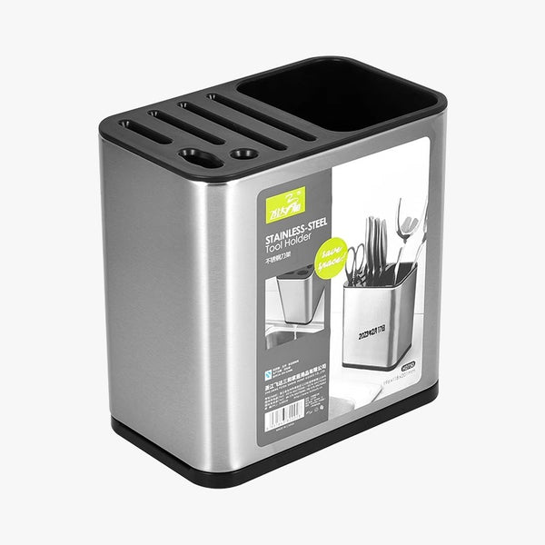 Stainless steel cutlery holder