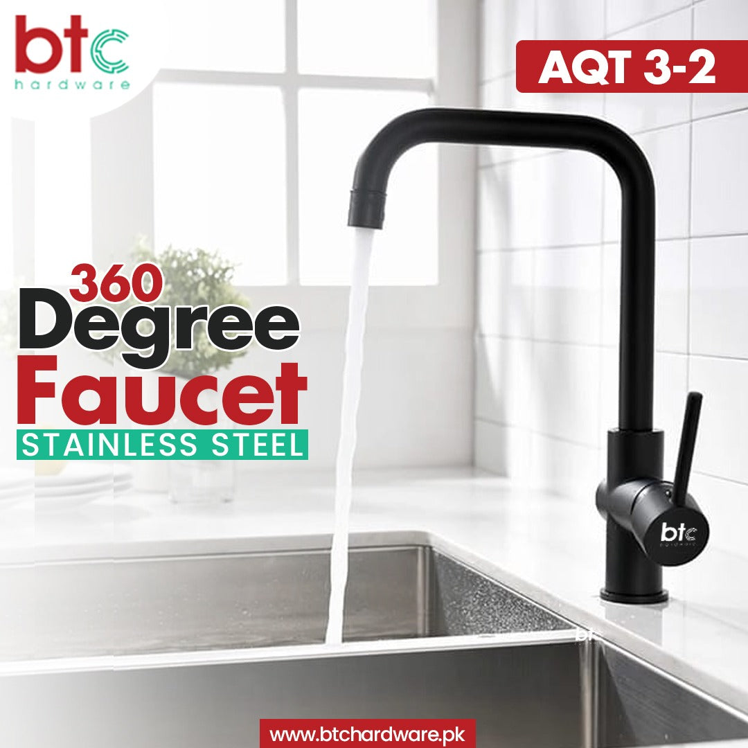 SS 360 Degree Faucet- AQT 3-2 - BTC Hardware