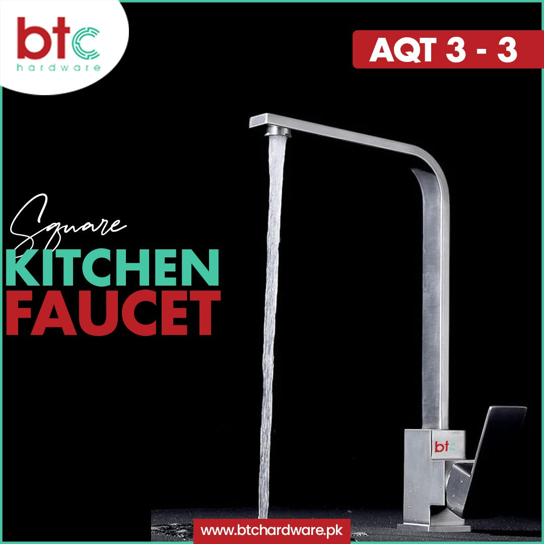 SS- Square Kitchen Faucet- AQT-3-3