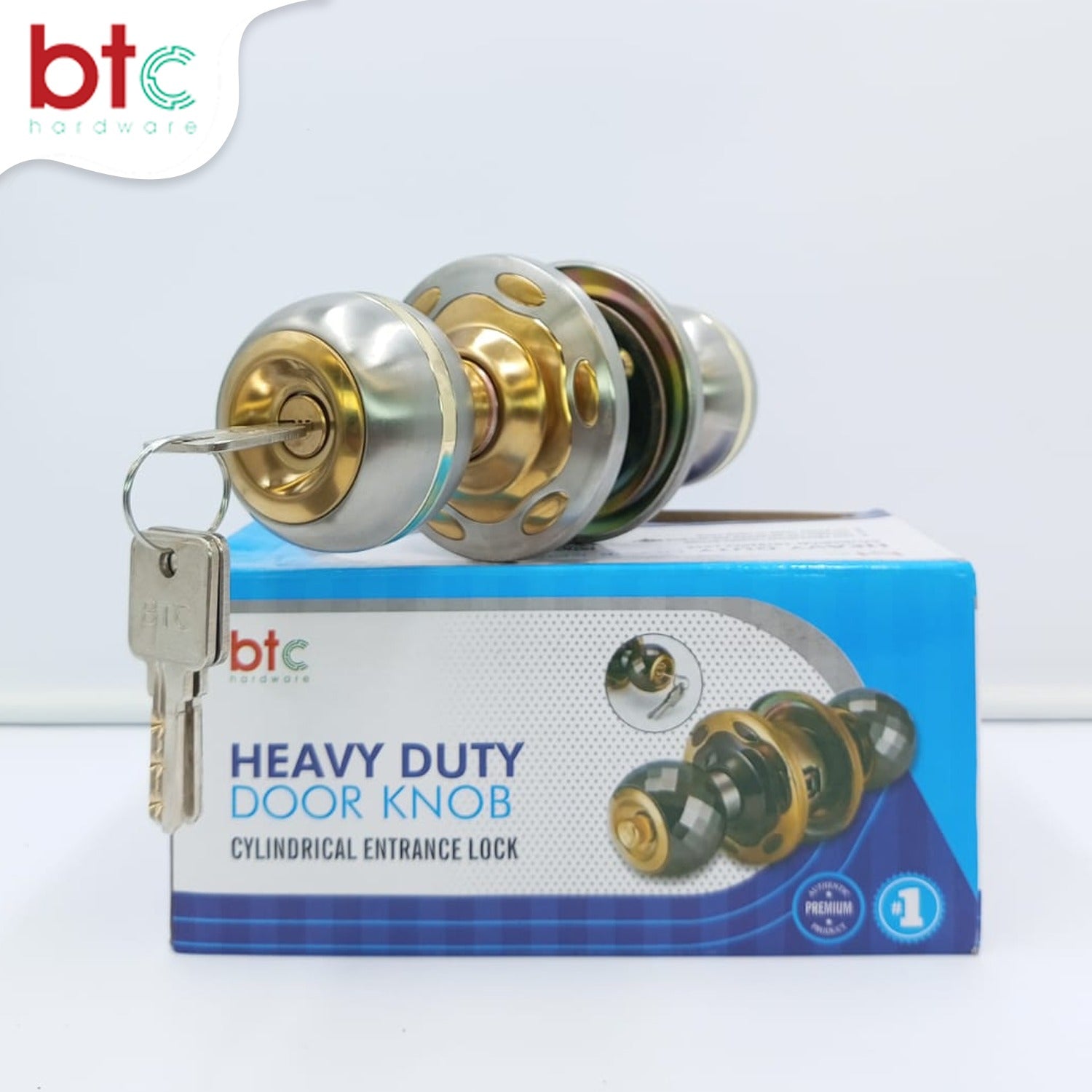 Heavy Duty Door Knob 5798 SS-PB