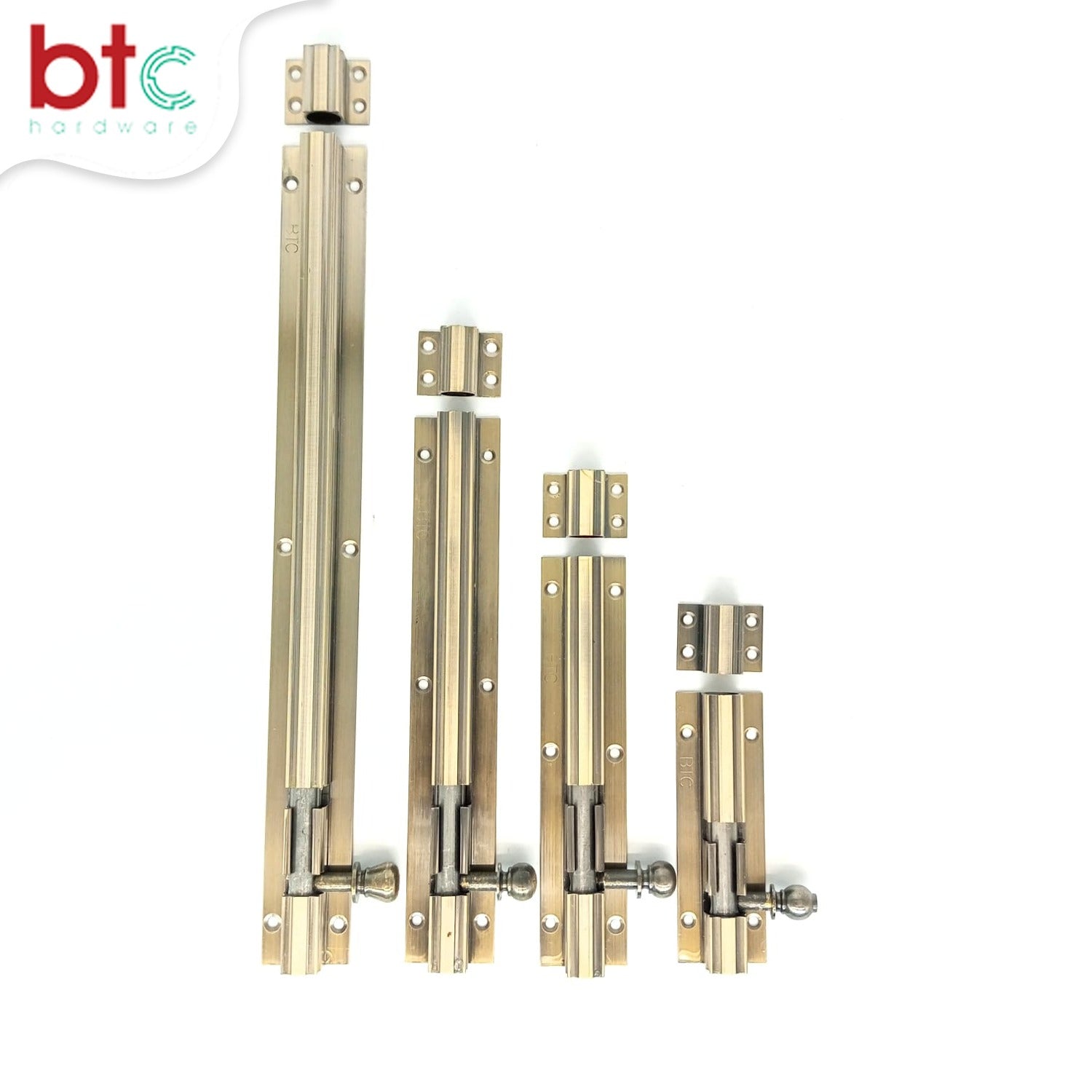 Brass Tower Bolt Plain 3/8