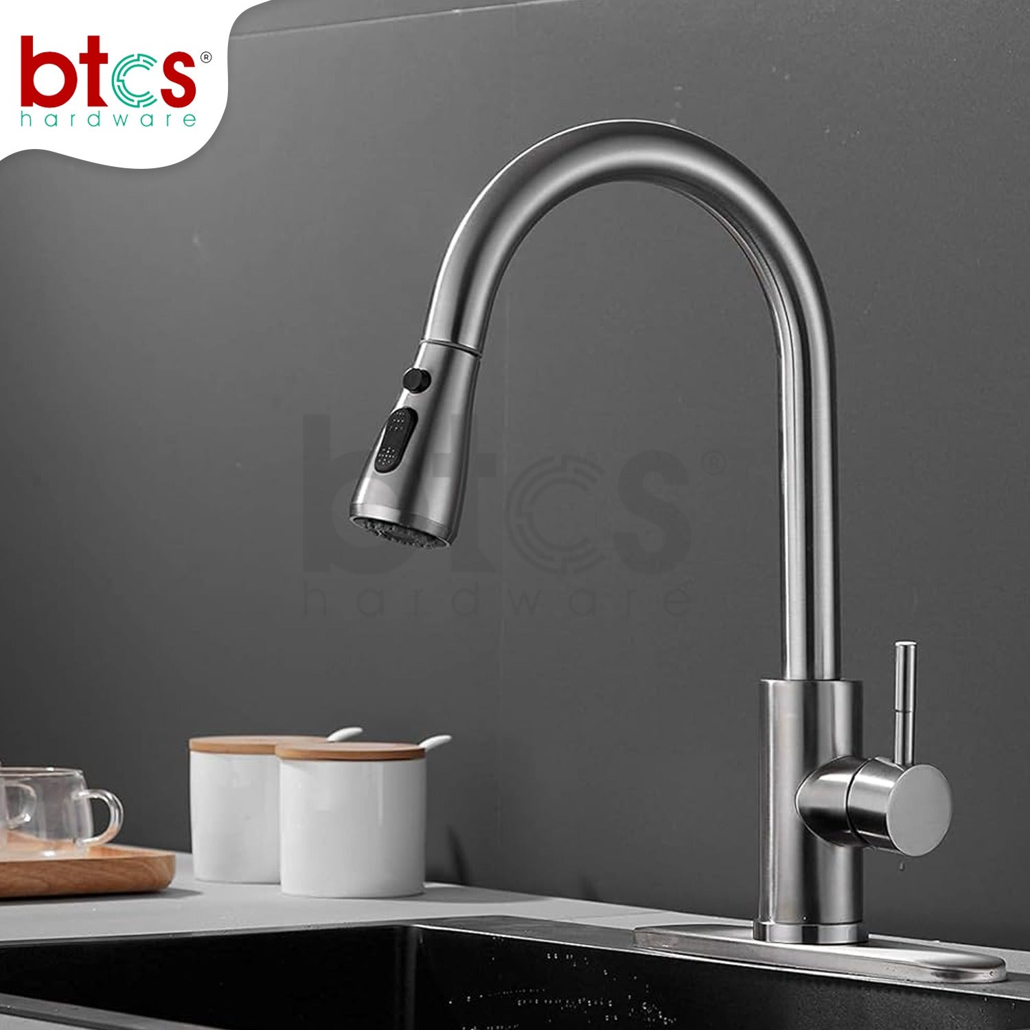 Pull Down Kitchen Faucet with Sprayer