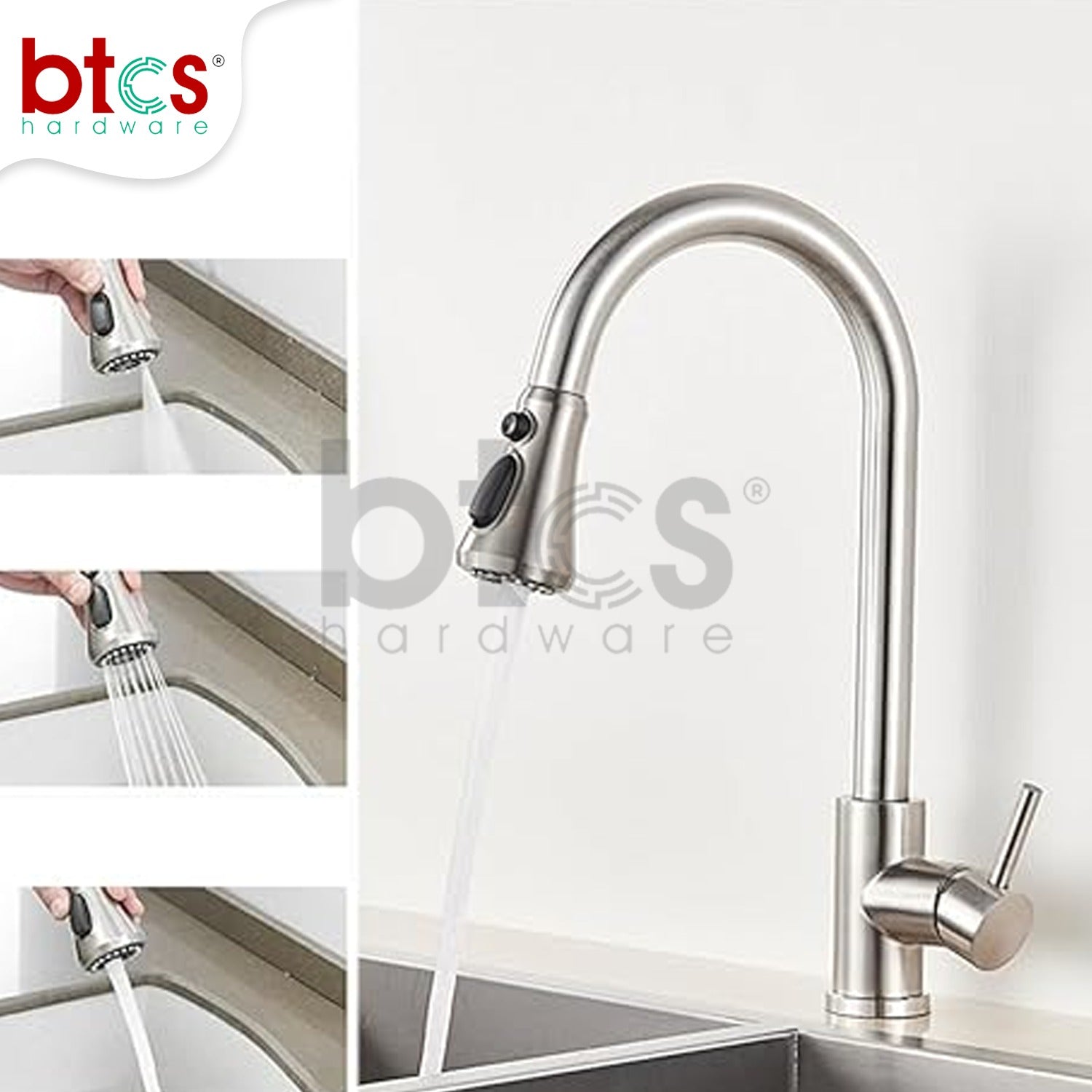 Pull Down Kitchen Faucet with Sprayer