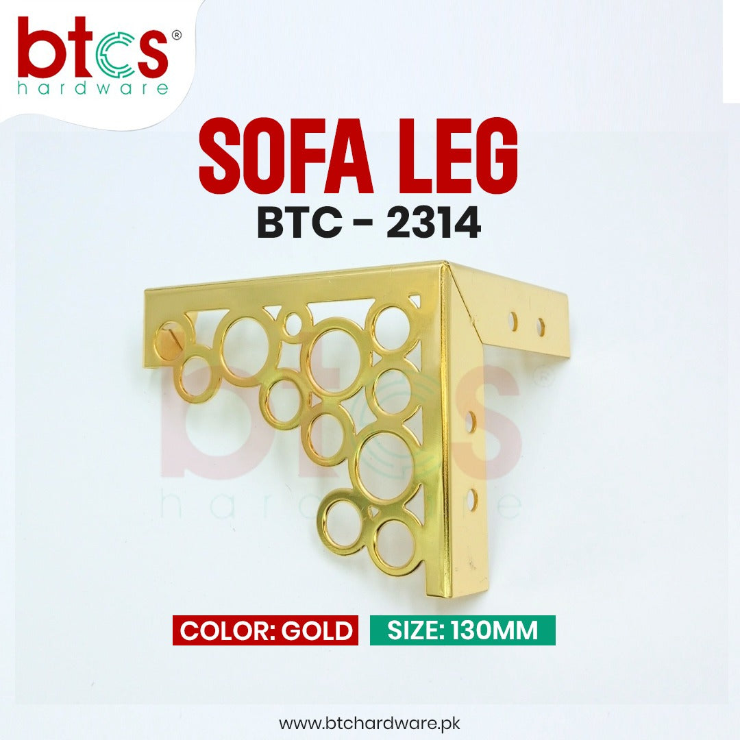 2314 Gold Sofa Leg