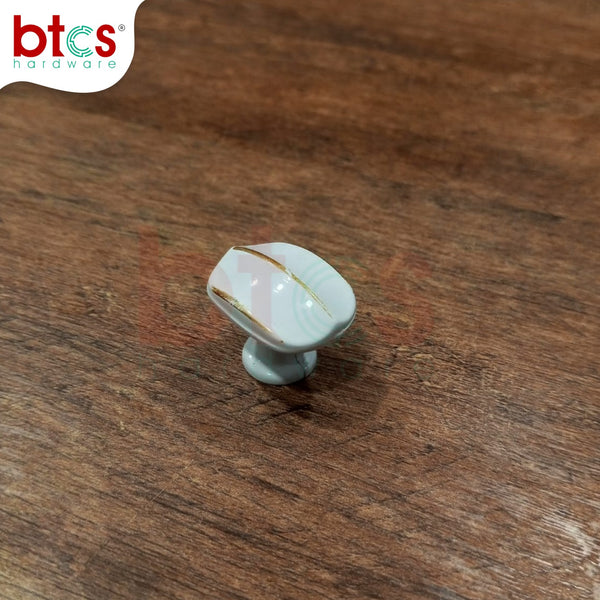 White Cabinet Knob