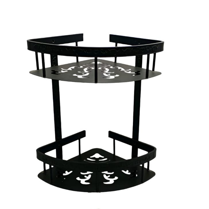 2 Layer Stainless Steel Bathroom Corner Shelf