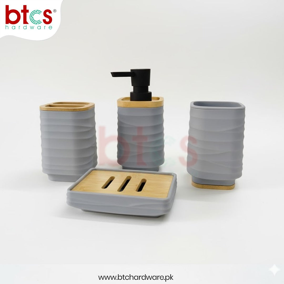 Premium Hard Plastic Bathroom Counter Top Set
