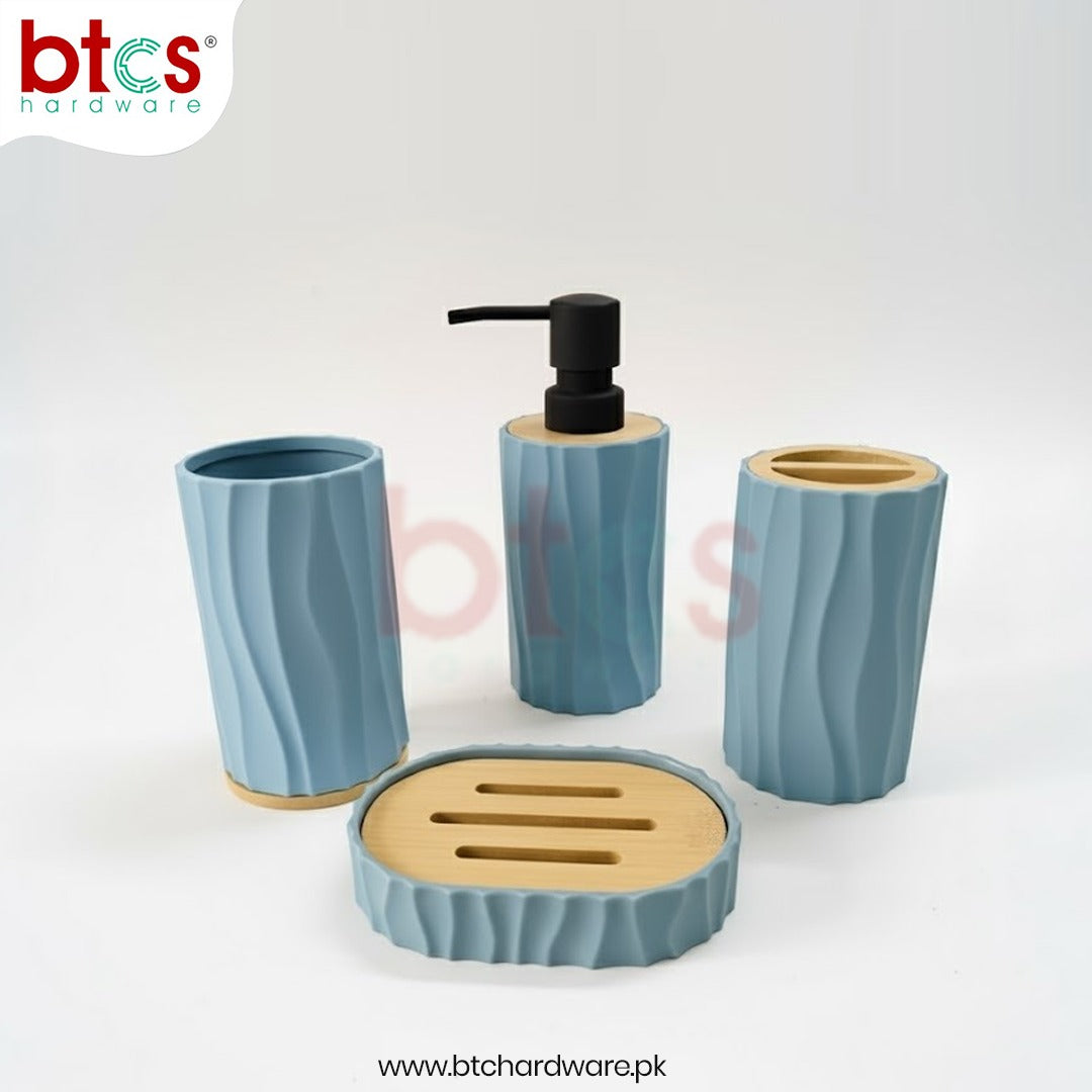 Premium Hard Plastic Bathroom Counter Top Set