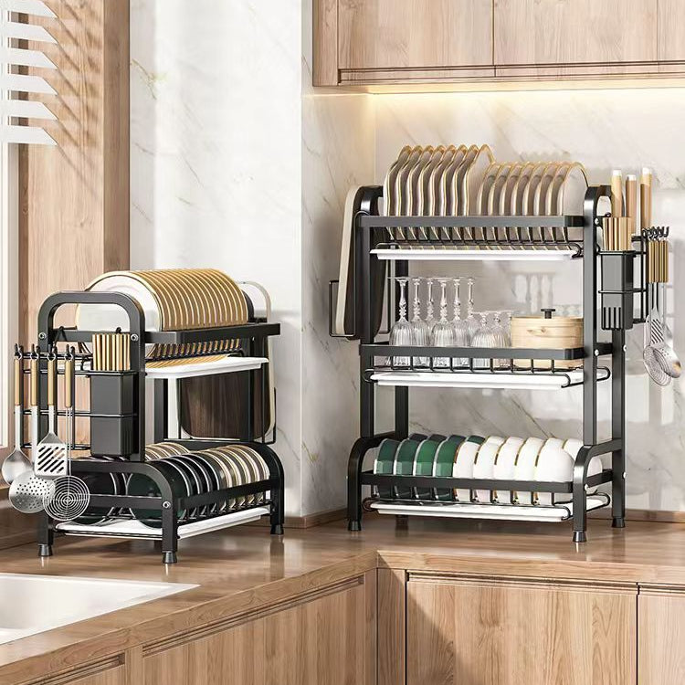 Black Stainless Steel Dish Rack