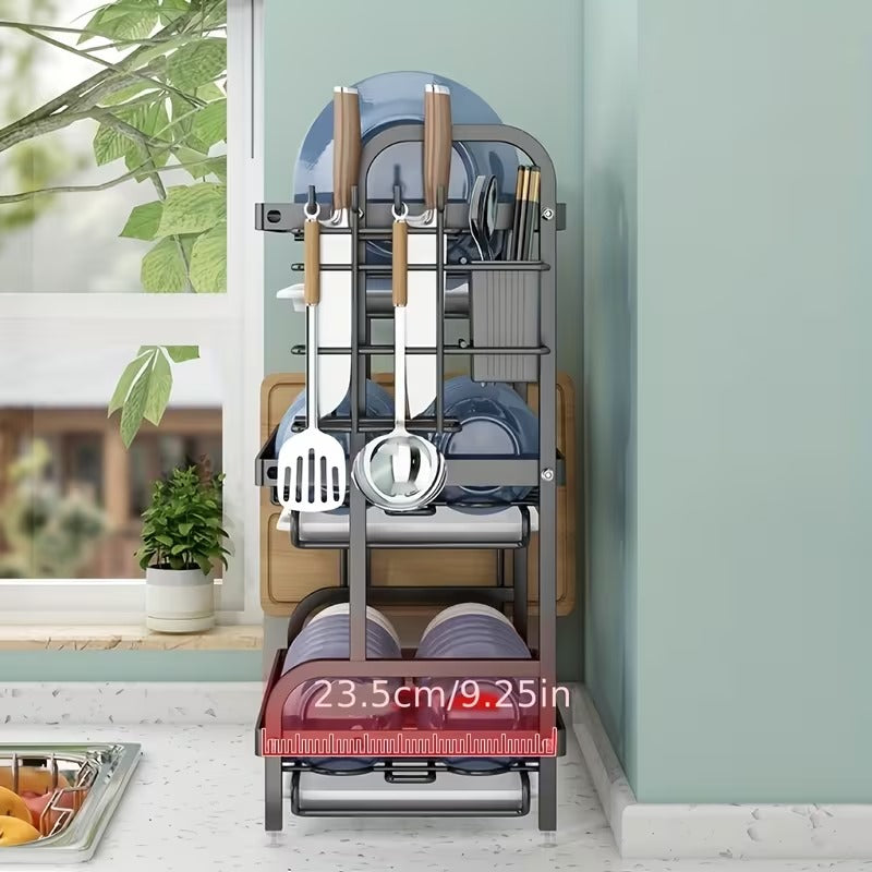 Black Stainless Steel Dish Rack