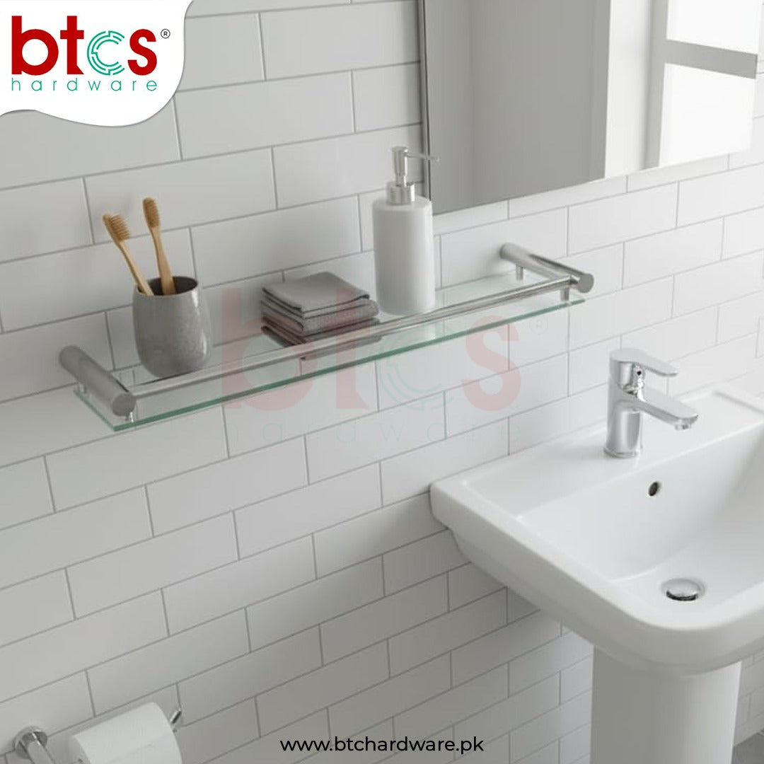 Glass Bathroom Shelf