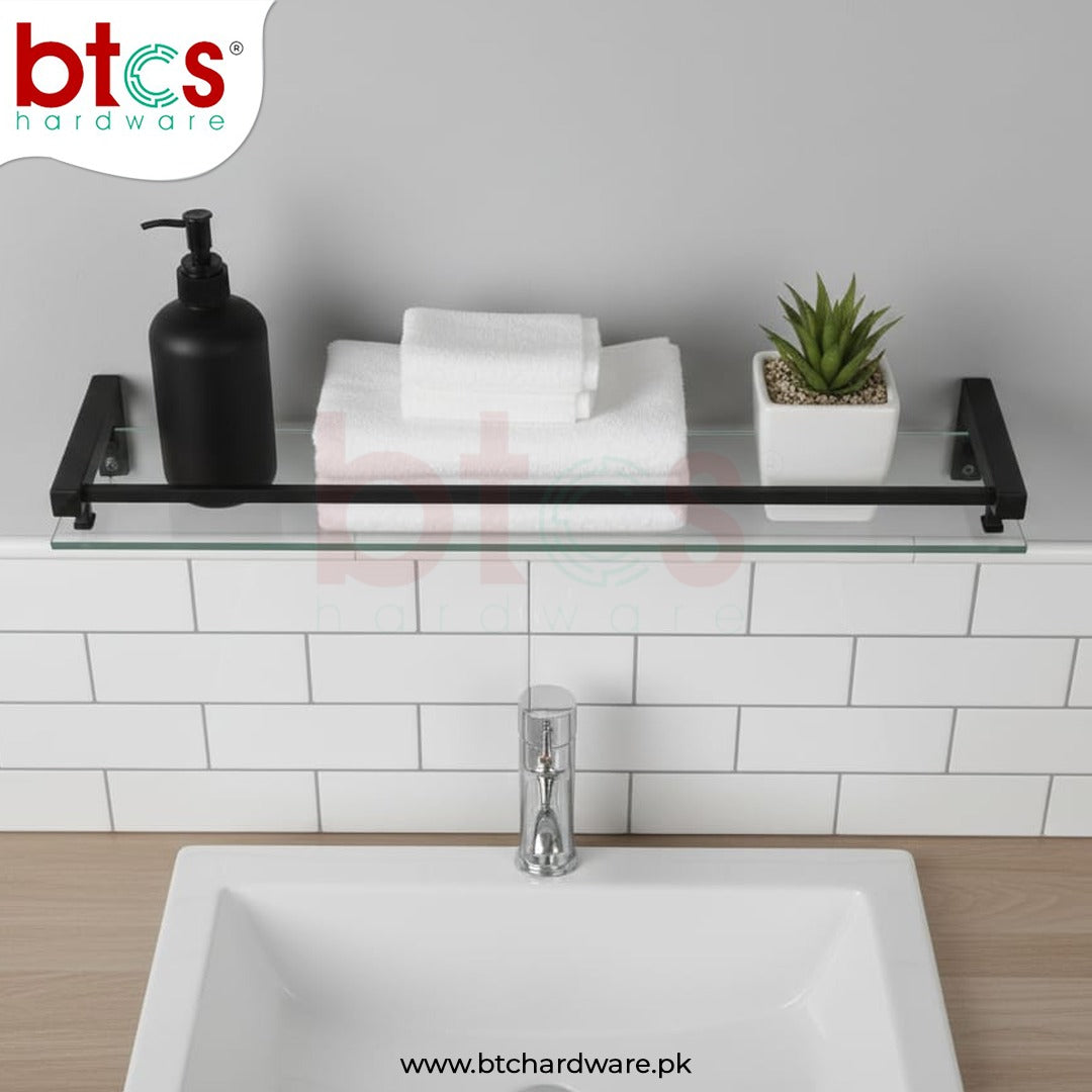 Glass Bathroom Shelf