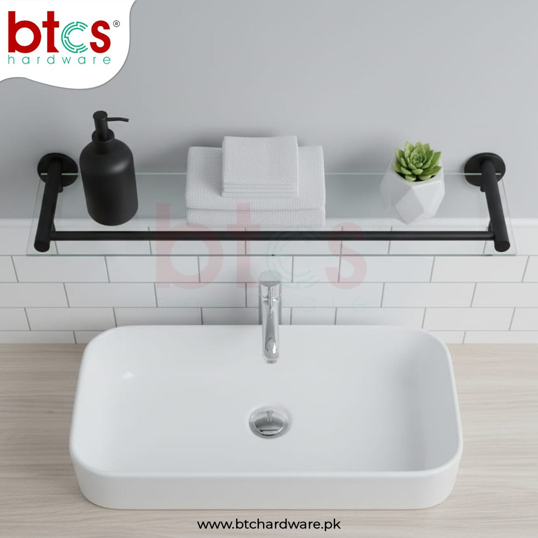 Glass Bathroom Shelf